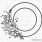 Floral Wreath Svg