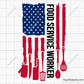 Food Service Worker FLag Svg