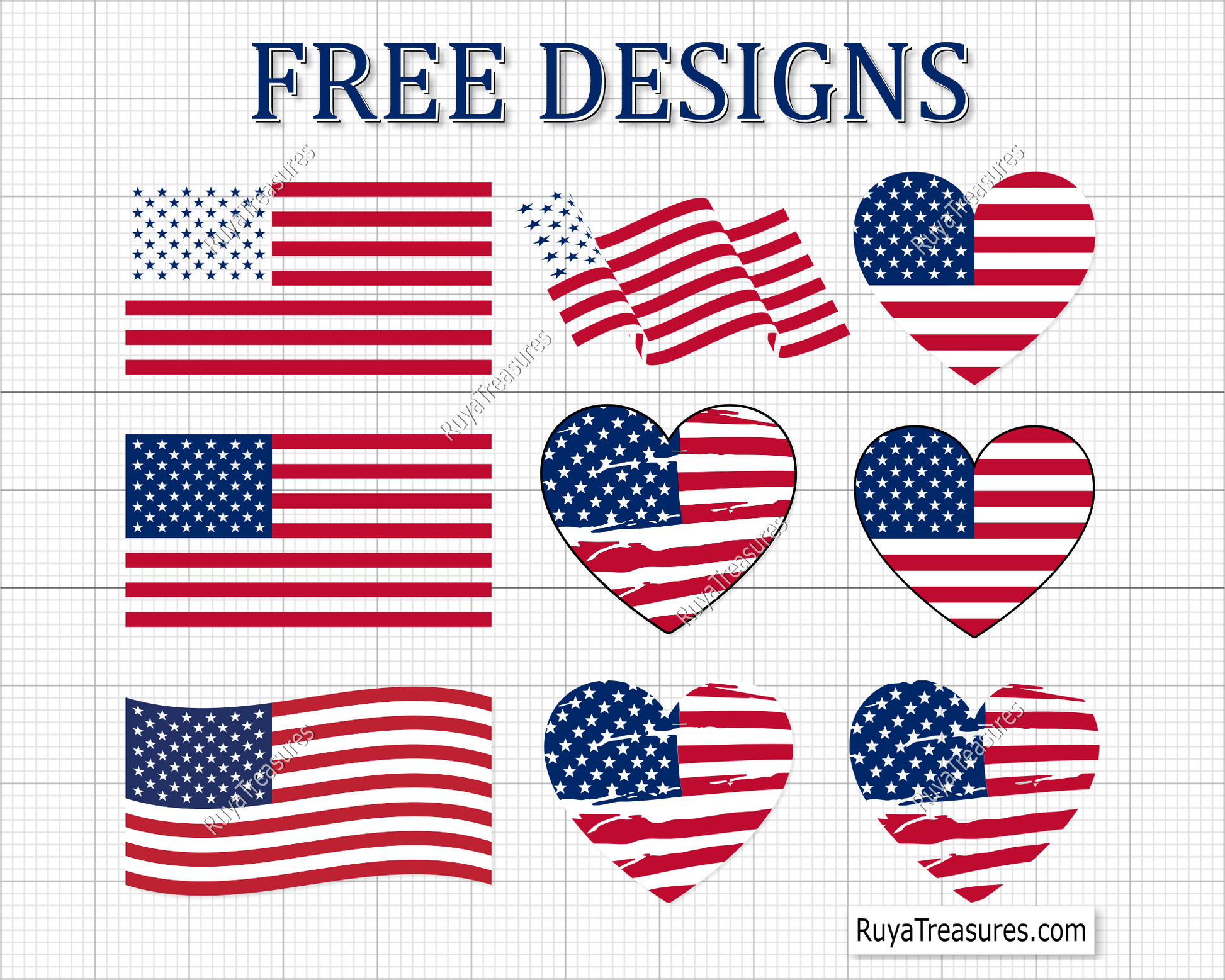 Free American Flag Svg