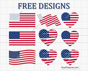 Free American Flag Svg