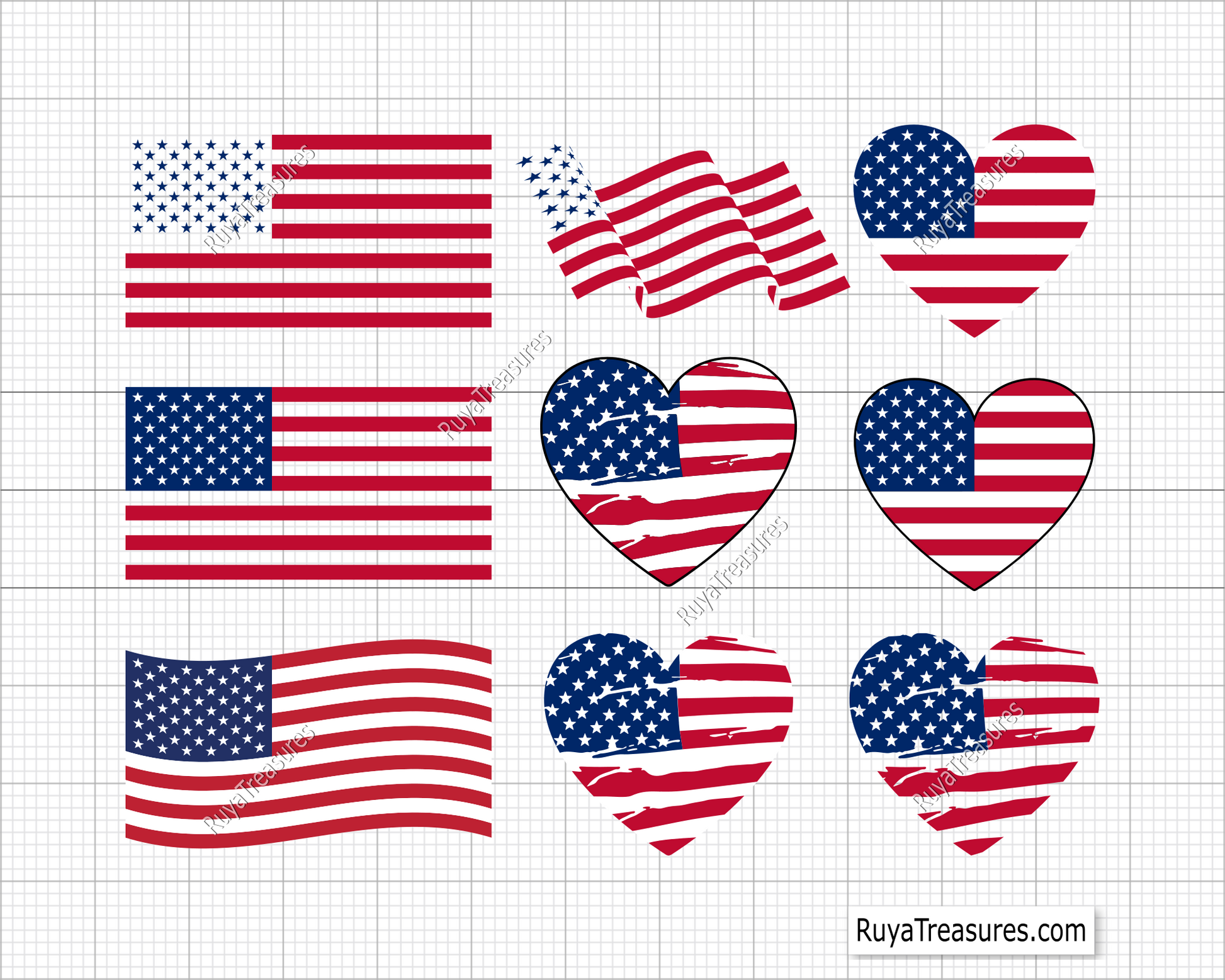 Free American Flag svg