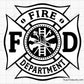 Free Fire Dept Badge Svg Png, Firefighter Maltese Cross Emblem Design