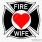 Free Firefighter Wife Svg Png, Fire Dept Maltese Cross Heart Design