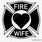 Free Firefighter Wife Svg Png, Fire Dept Maltese Cross Heart Design