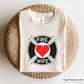 Free Firefighter Wife Svg Png, Fire Dept Maltese Cross Heart Design