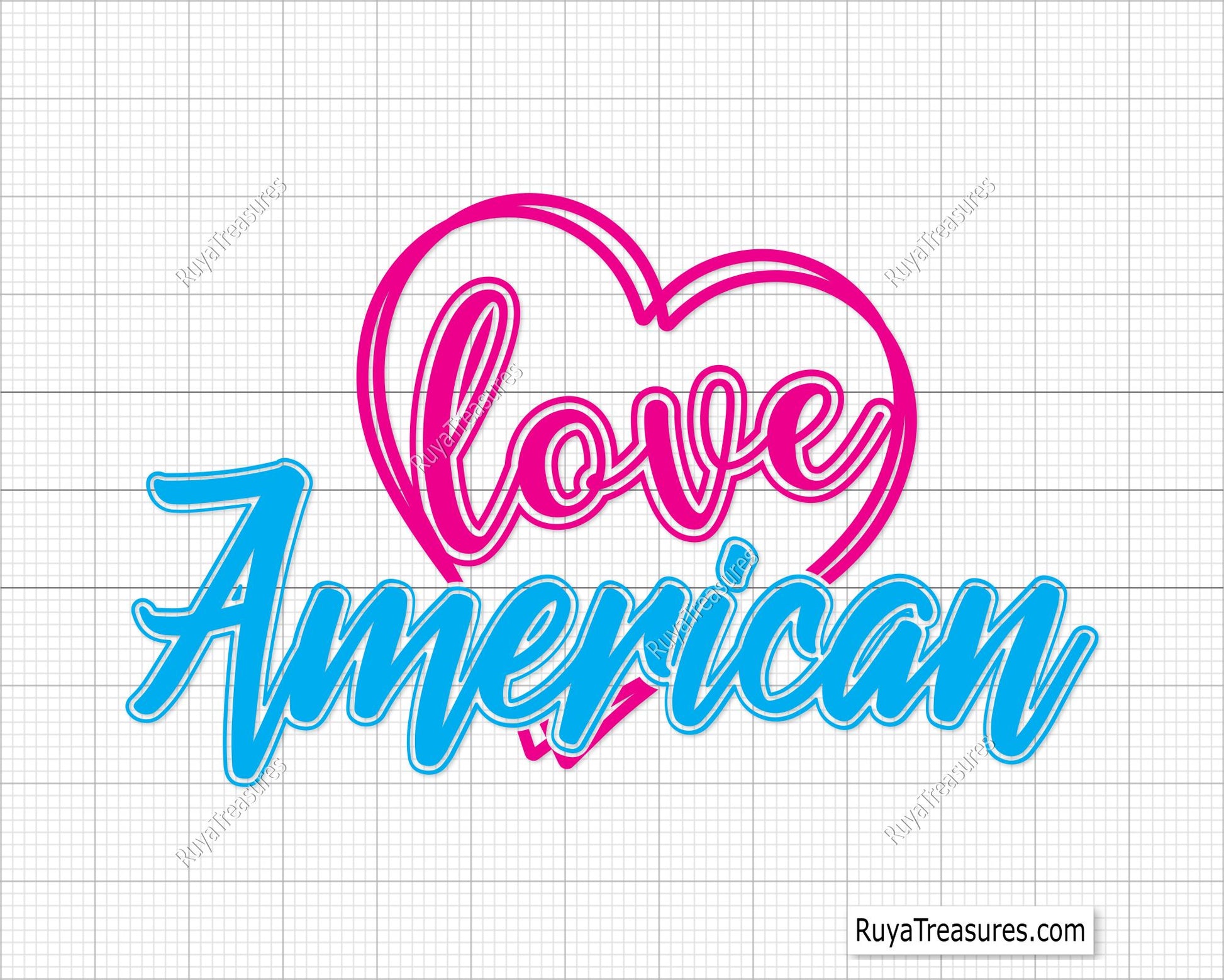 Free Love American Svg