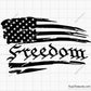 Freedom Distressed Flag SVG PNG