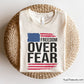 Freedom Over Fear Flag Svg