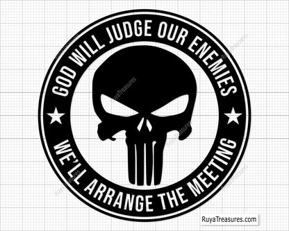 God Will Judge Our Enemies Svg