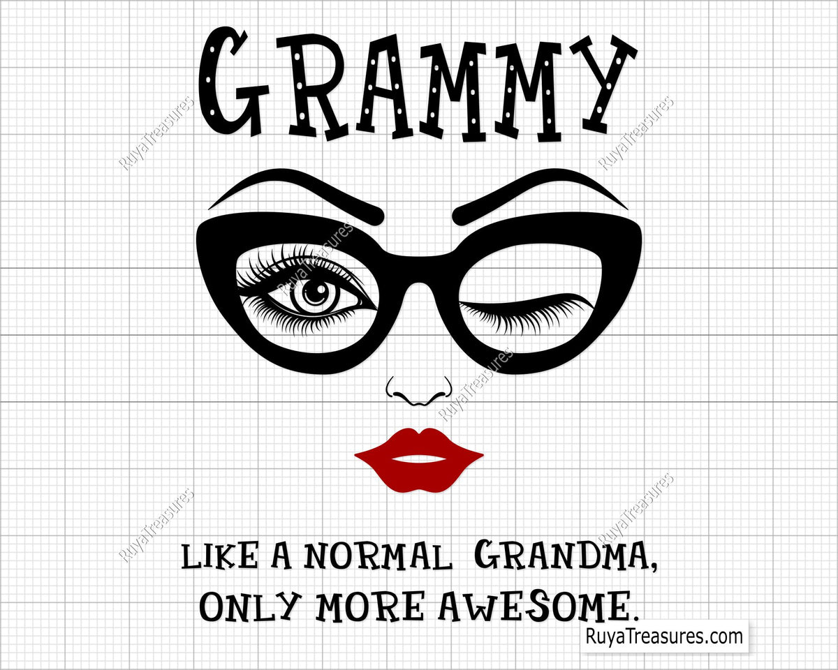 Grammy Like A Normal Grandma Svg 