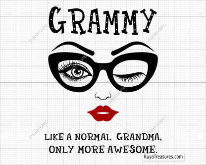 Grammy Like A Normal Grandma Svg 