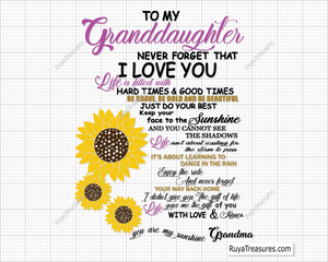 Granddaughter Quotes svg