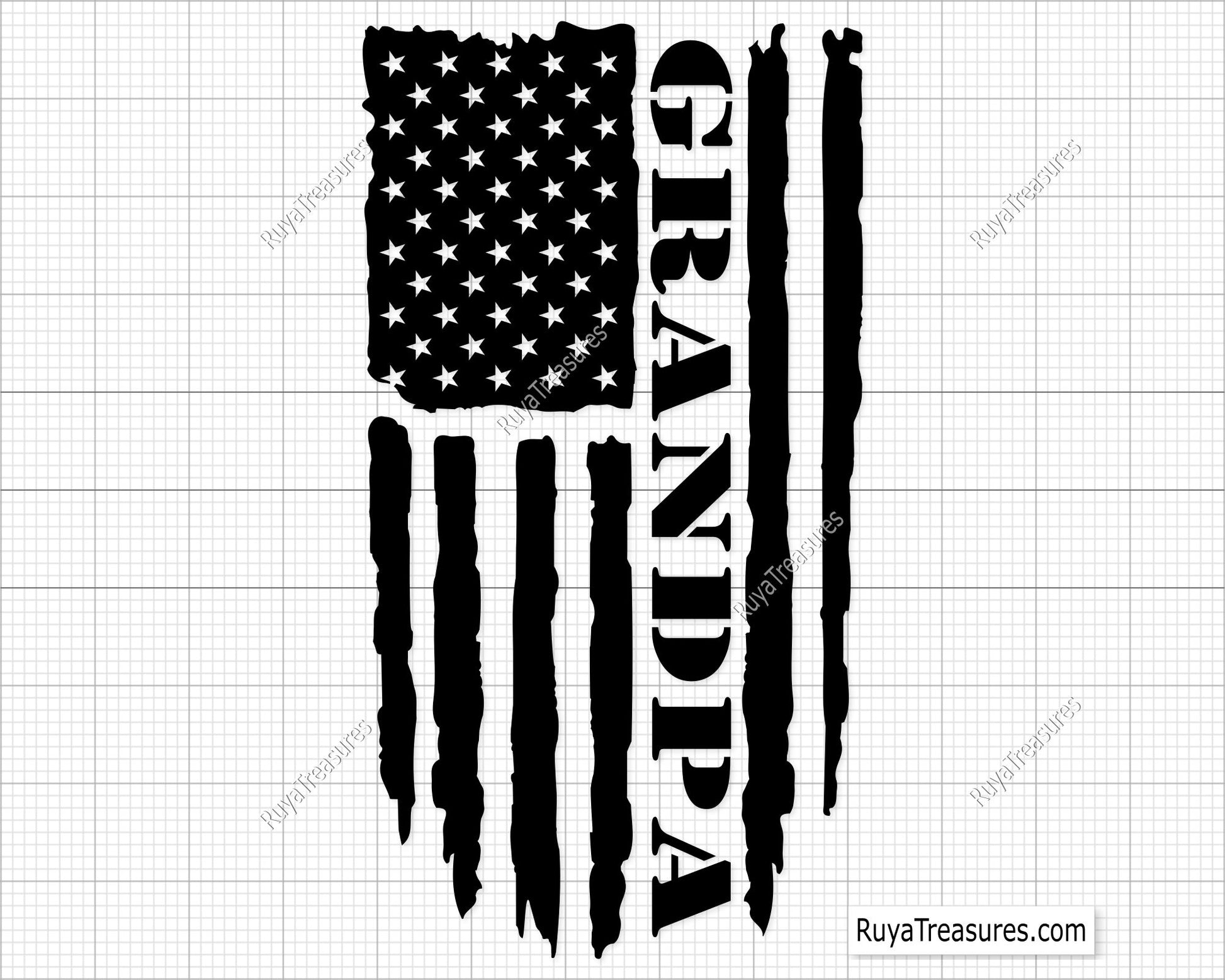 Grandpa Flag Svg 