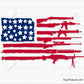 Gun Rifle Flag Svg