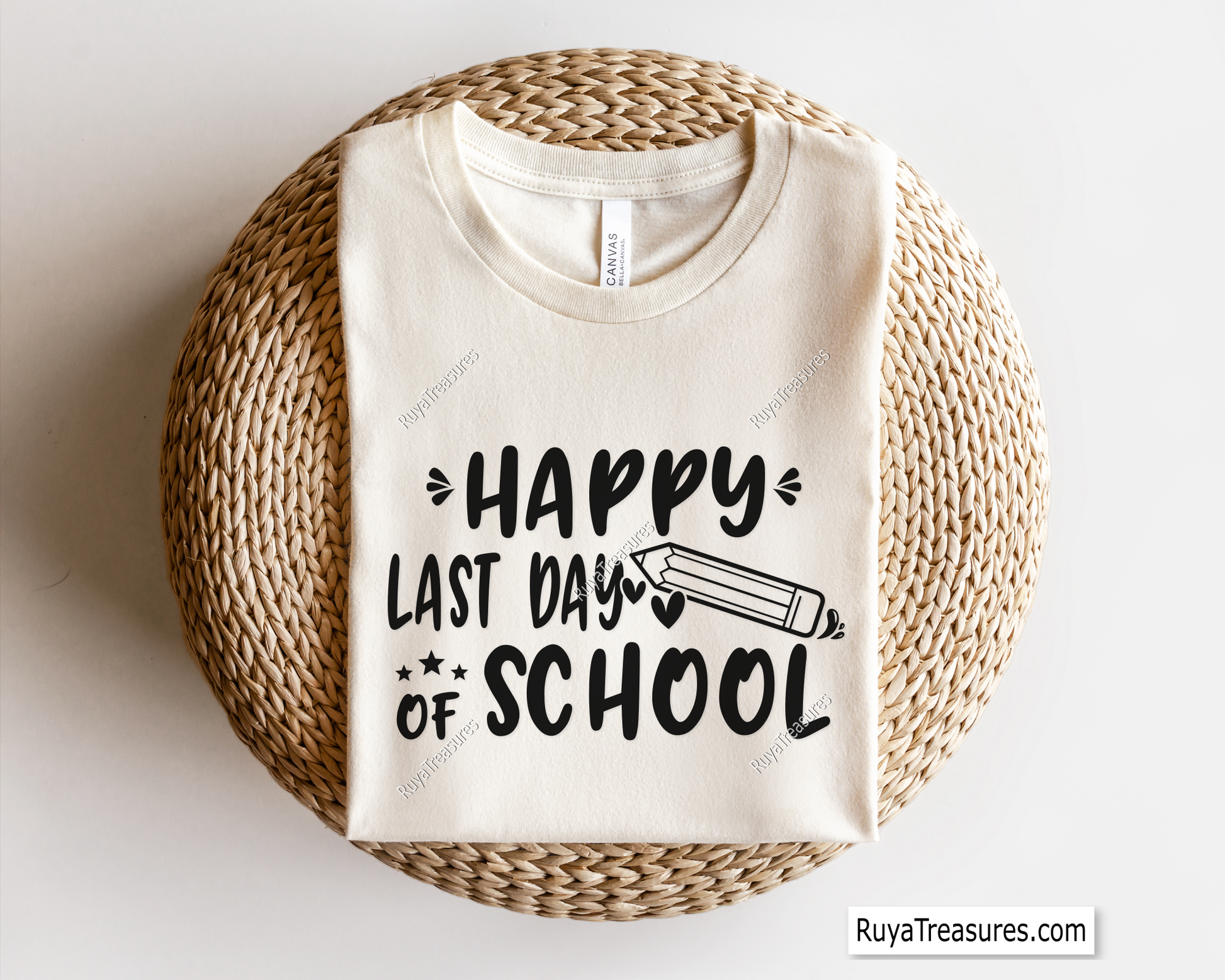 Happy Last Day of School SVG PNG, a fun celebration design perfect for teachers, students, and school-themed crafts
