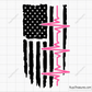 Heartbeat Breast Cancer Flag Svg