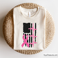 Heartbeat Breast Cancer Flag Svg