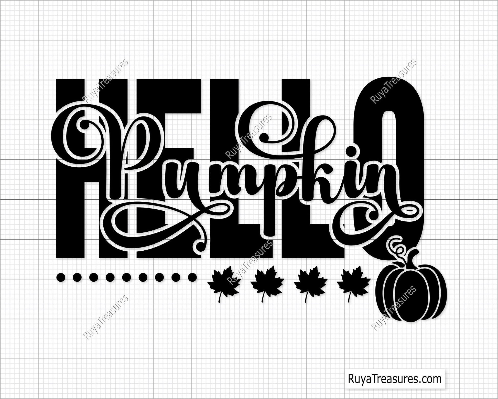 Hello Pumpkin Svg