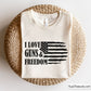 I Love Guns and  Freedom Svg