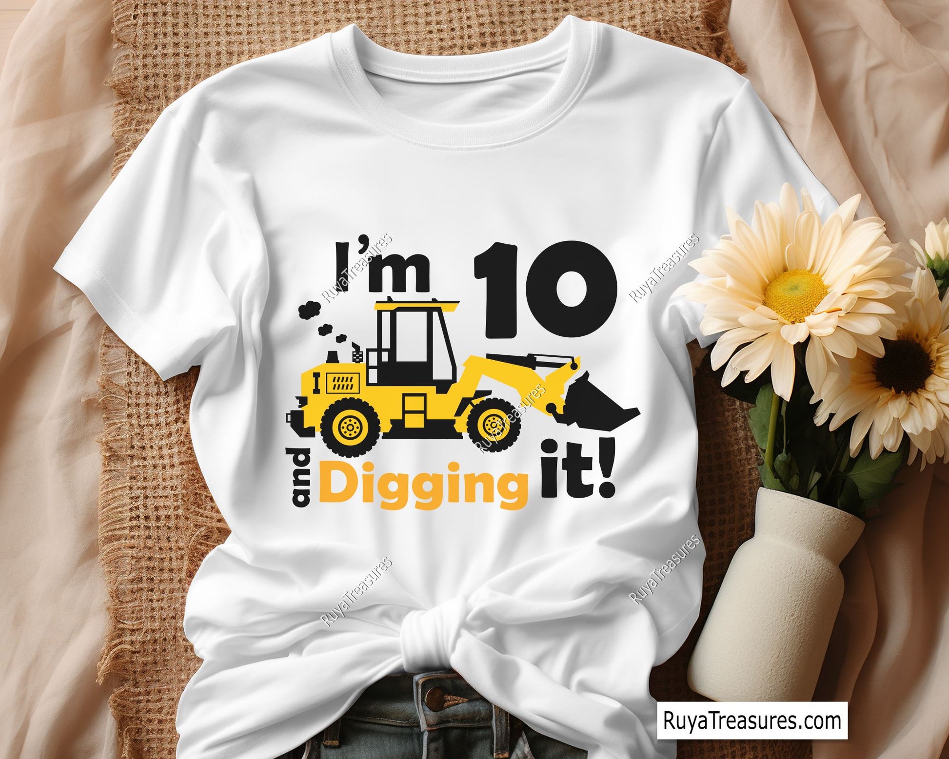 I'm 10 And Digging It Svg