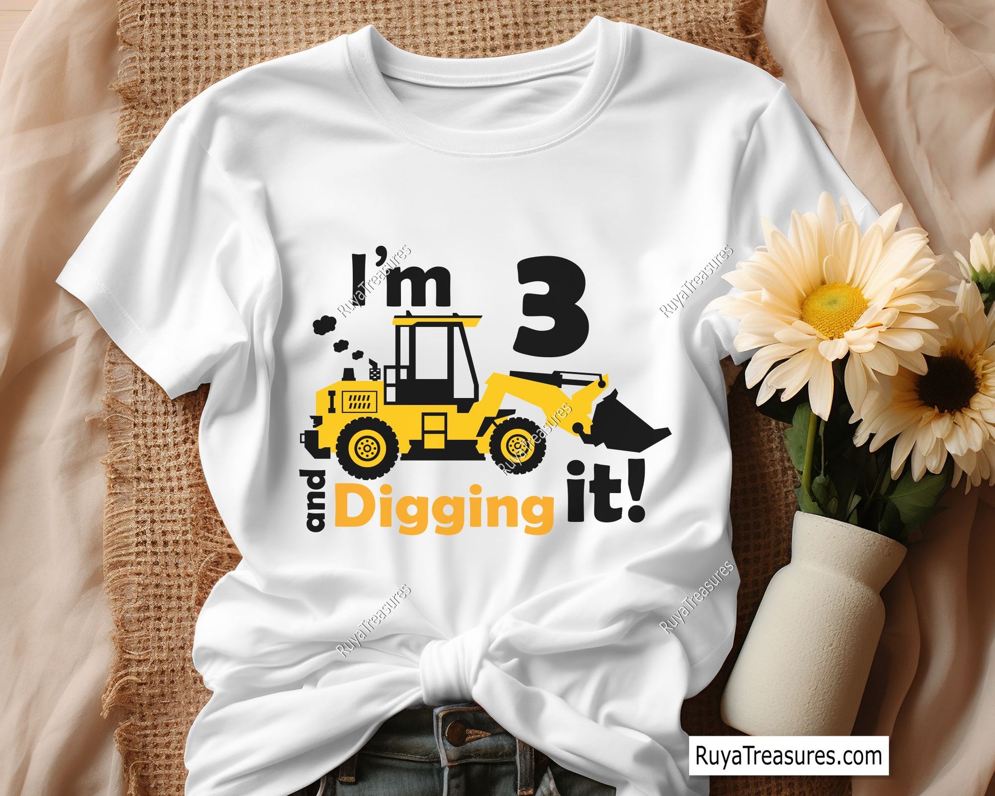 I'm 3 And Digging It Svg 