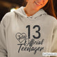 Julie 13 Official Teenager Svg, 13th Birthday Svg, Birthday Girl Svg