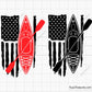 Kayak American Flag SVg Png