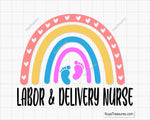 Labor and Delivery Nurse Svg