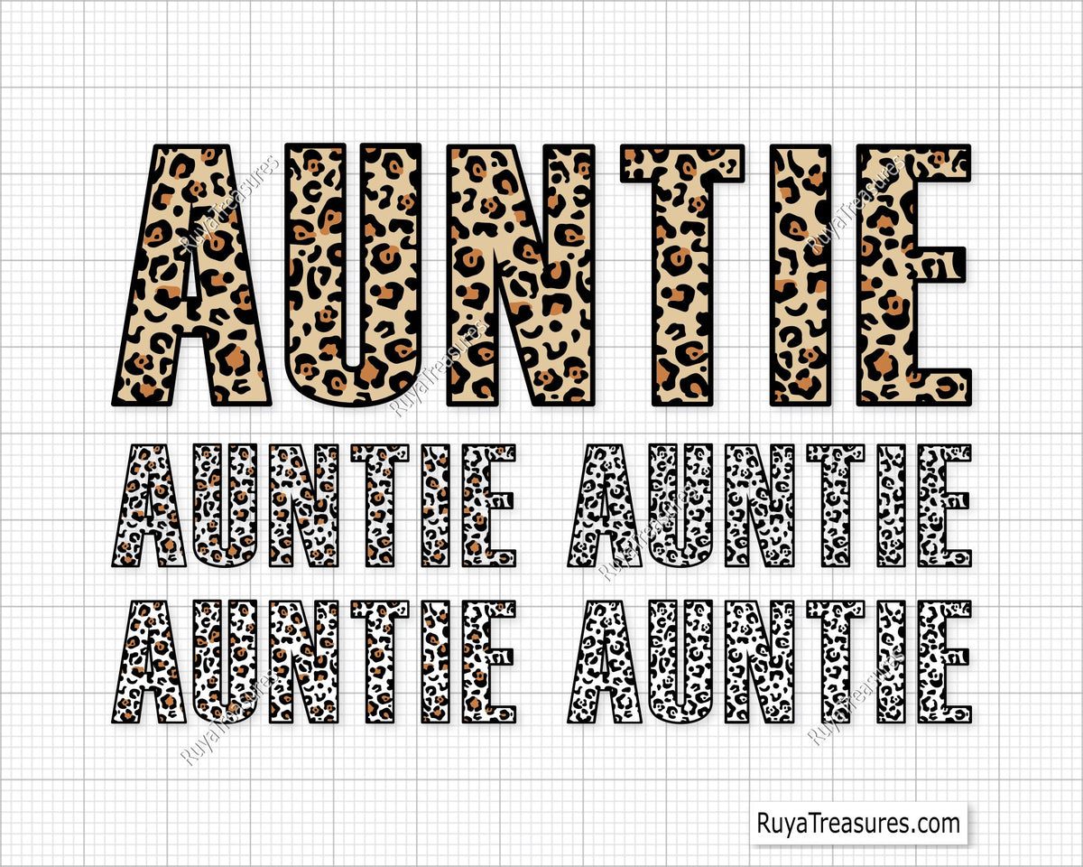 Leopard Auntie SVG