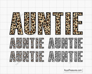 Leopard Auntie SVG