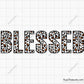 Leopard Blessed SVG, Blessed Leopard Print SVG, Blessed Clipart