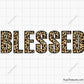 Leopard Blessed SVG, Blessed Leopard Print SVG, Blessed Clipart