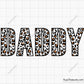 Leopard Daddy SVG, Leopard Print Daddy Design, Daddy Svg, Father SVG