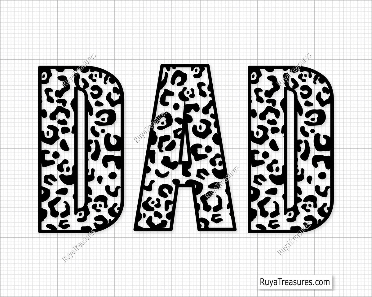 Leopard Dad SVG