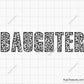 Leopard Daughter SVG, Leopard Print Daughter Design, Daughter Life SVG