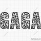 Leopard GAGA SVG, Leopard Print GAGA Design, Grandma SVG, Granny SVG