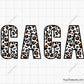 Leopard GAGA SVG, Leopard Print GAGA Design, Grandma SVG, Granny SVG