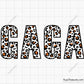 Leopard GAGA SVG, Leopard Print GAGA Design, Grandma SVG, Granny SVG