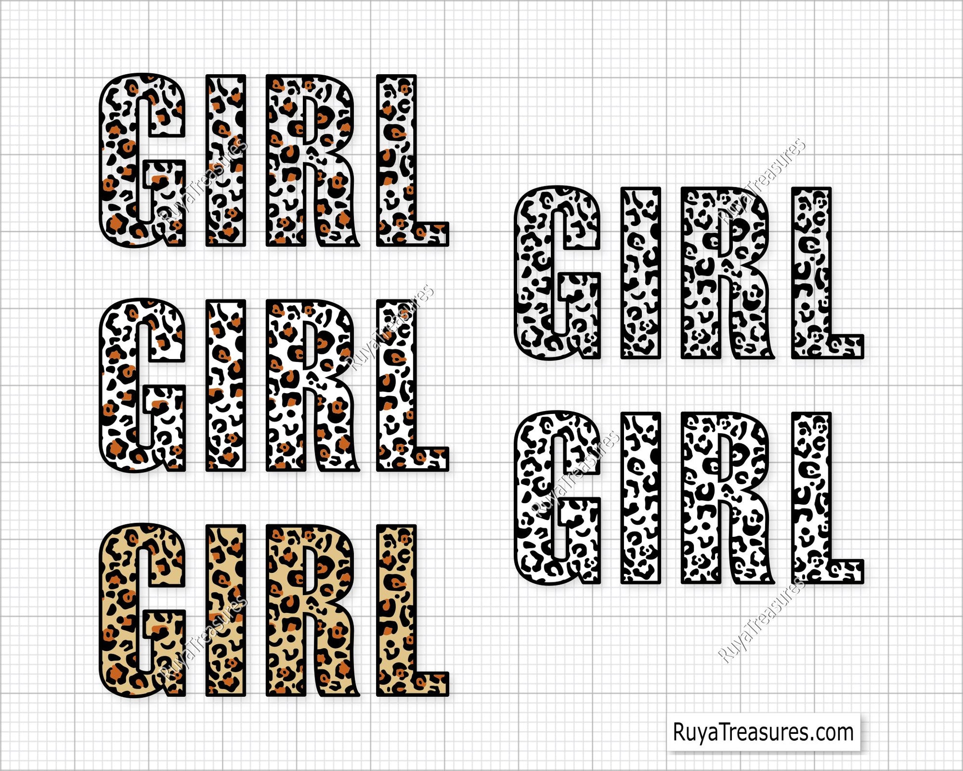 Leopard GIRL SVG