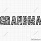 Leopard Grandma SVG