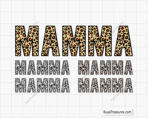 Leopard MAMMA Svg