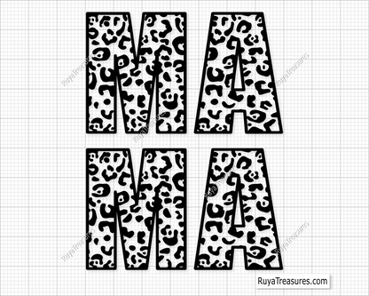 Mama Leopard SVG