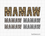 Leopard Mamaw Svg