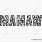 Leopard Mamaw Svg
