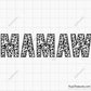 Leopard Mamaw Svg, Mamaw Svg, Mamaw Leopard Print Svg, Blessed Mamaw