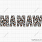 Leopard Mamaw Svg, Mamaw Svg, Mamaw Leopard Print Svg, Blessed Mamaw