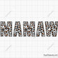 Leopard Mamaw Svg, Mamaw Svg, Mamaw Leopard Print Svg, Blessed Mamaw
