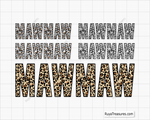 Leopard Mawmaw Svg