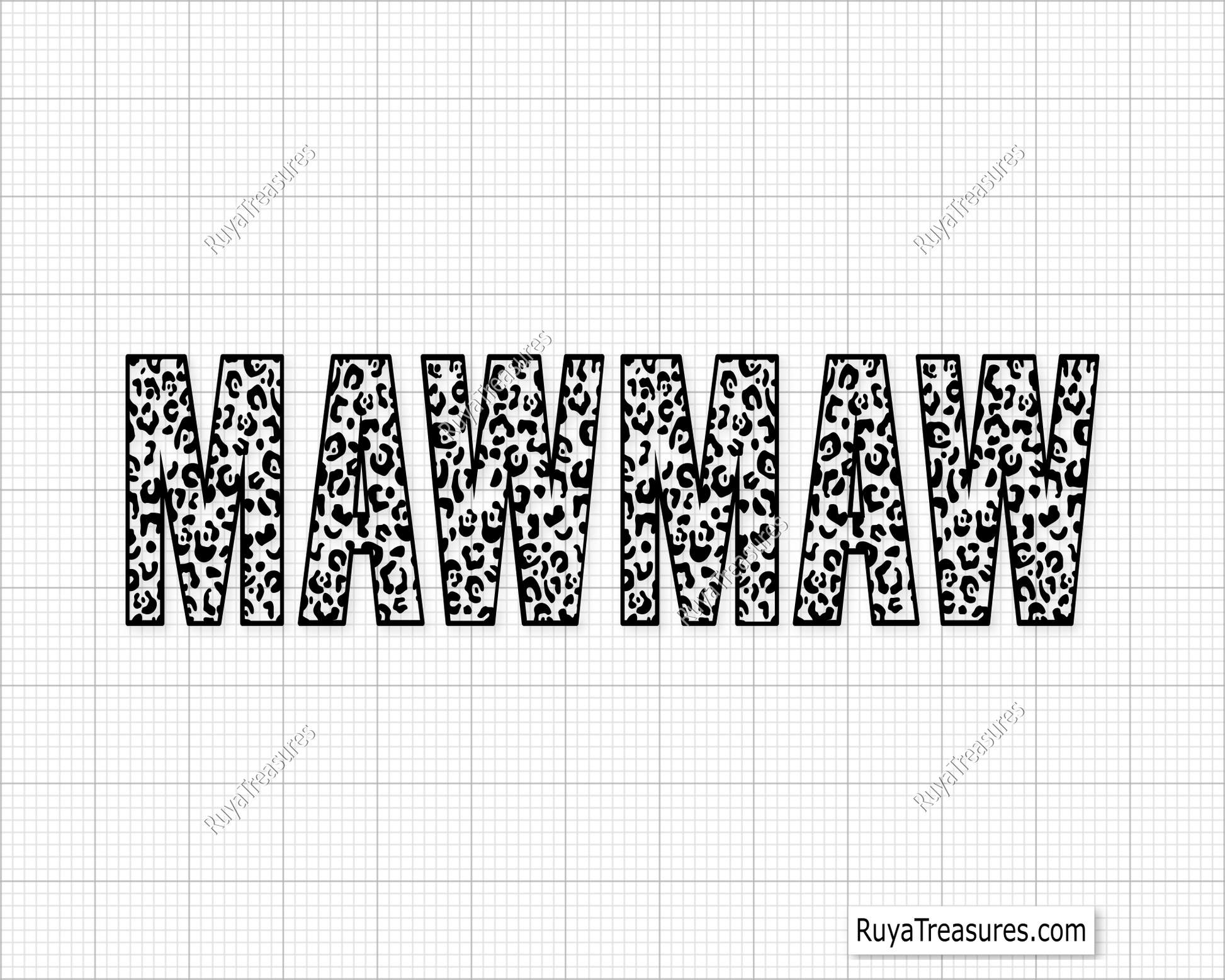 Leopard Mawmaw Svg