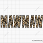 Leopard Mawmaw Svg, Mawmaw Svg, Mamaw Leopard Print Svg, Blessed Mamaw Svg